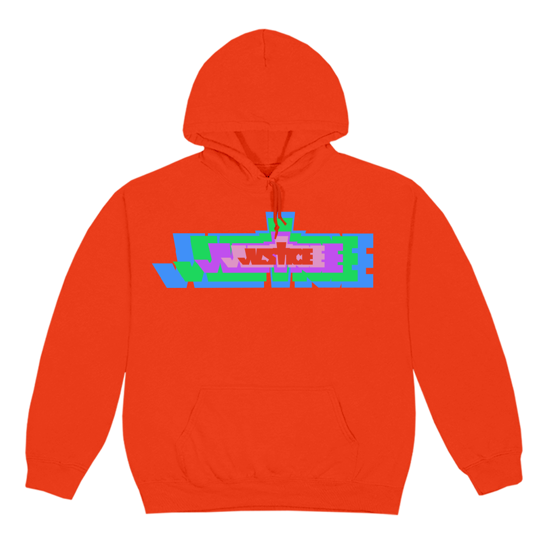 Justice logo best sale hoodie