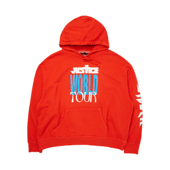 WORLD TOUR RED HOODIE FRONT