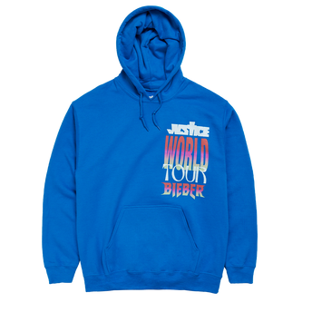 JUSTICE WORLD TOUR BLUE HOODIE